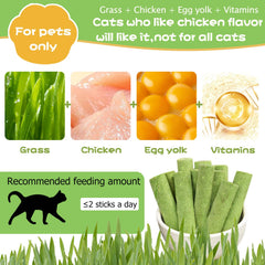 Meowly cat grass sticks Closeup texture reveals fibrous greens aiding digestion.