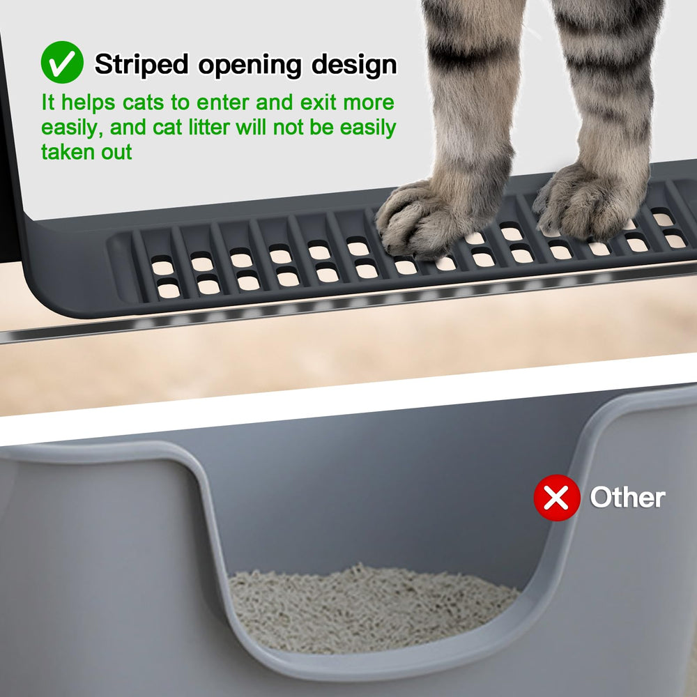 Meowra XXXL anti-slip base keeps the box steady during use.