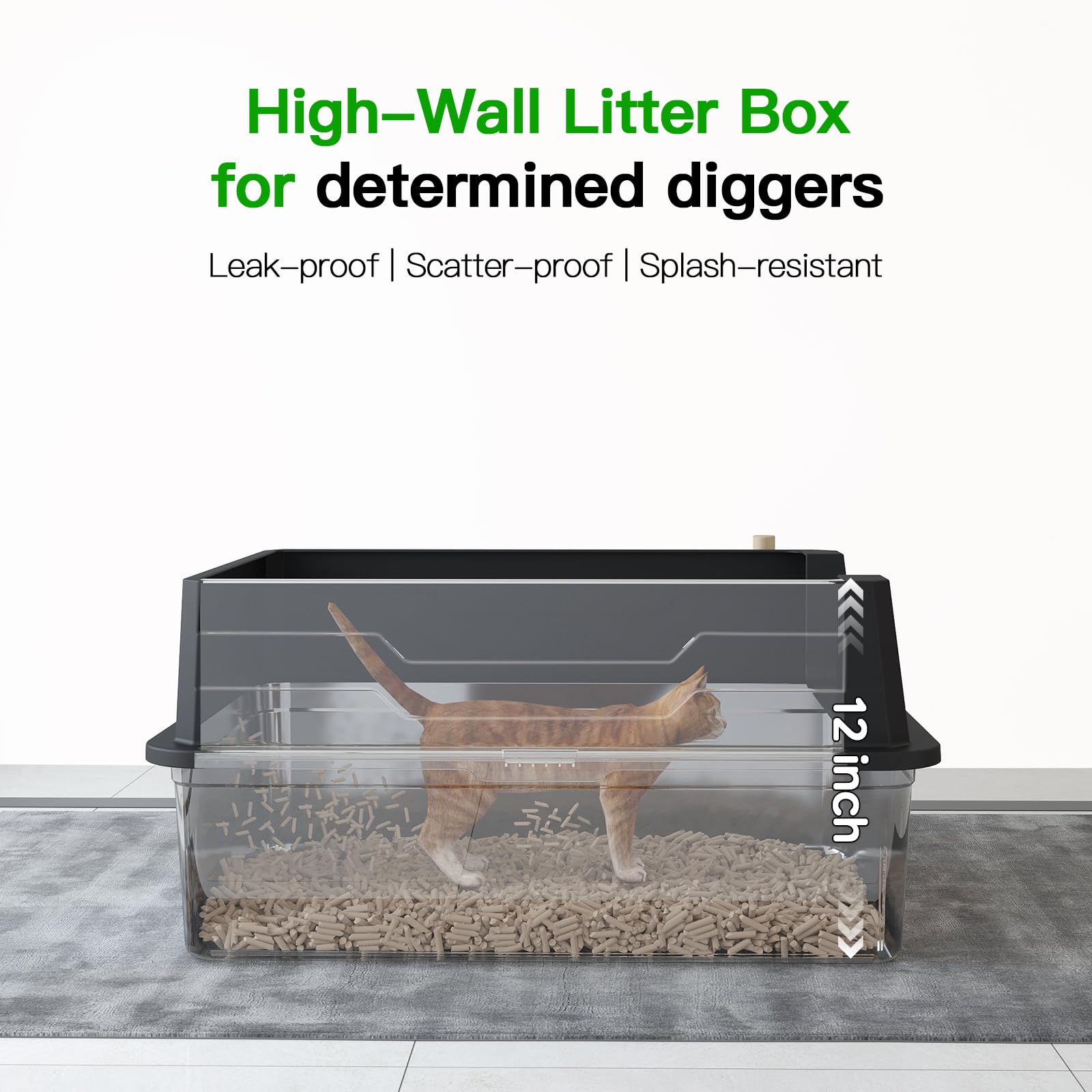 Meowra XXXL sealed-edge design reduces litter kick-out and leaks.