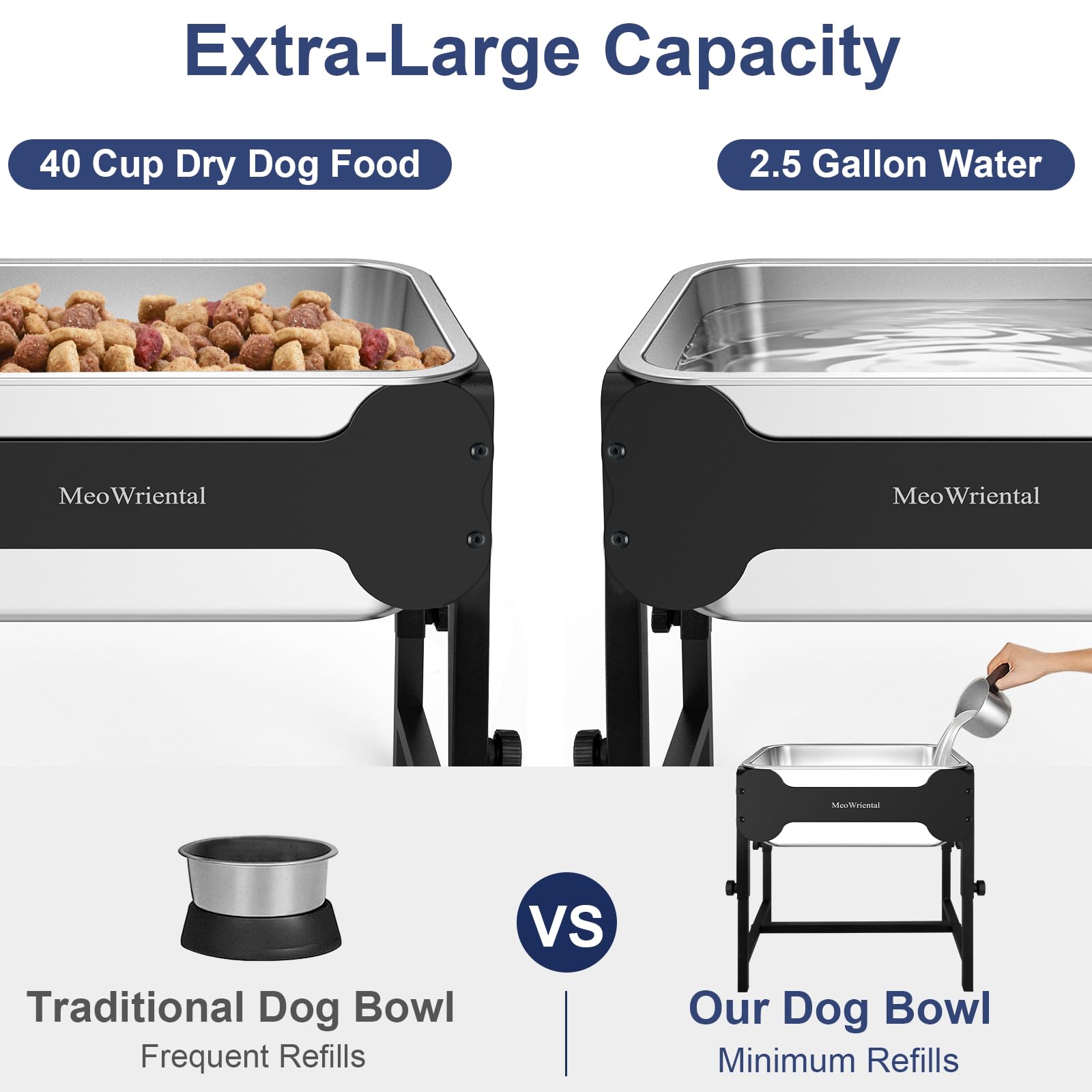 MeoWriental stainless steel bowl resists rust for lasting cleanliness