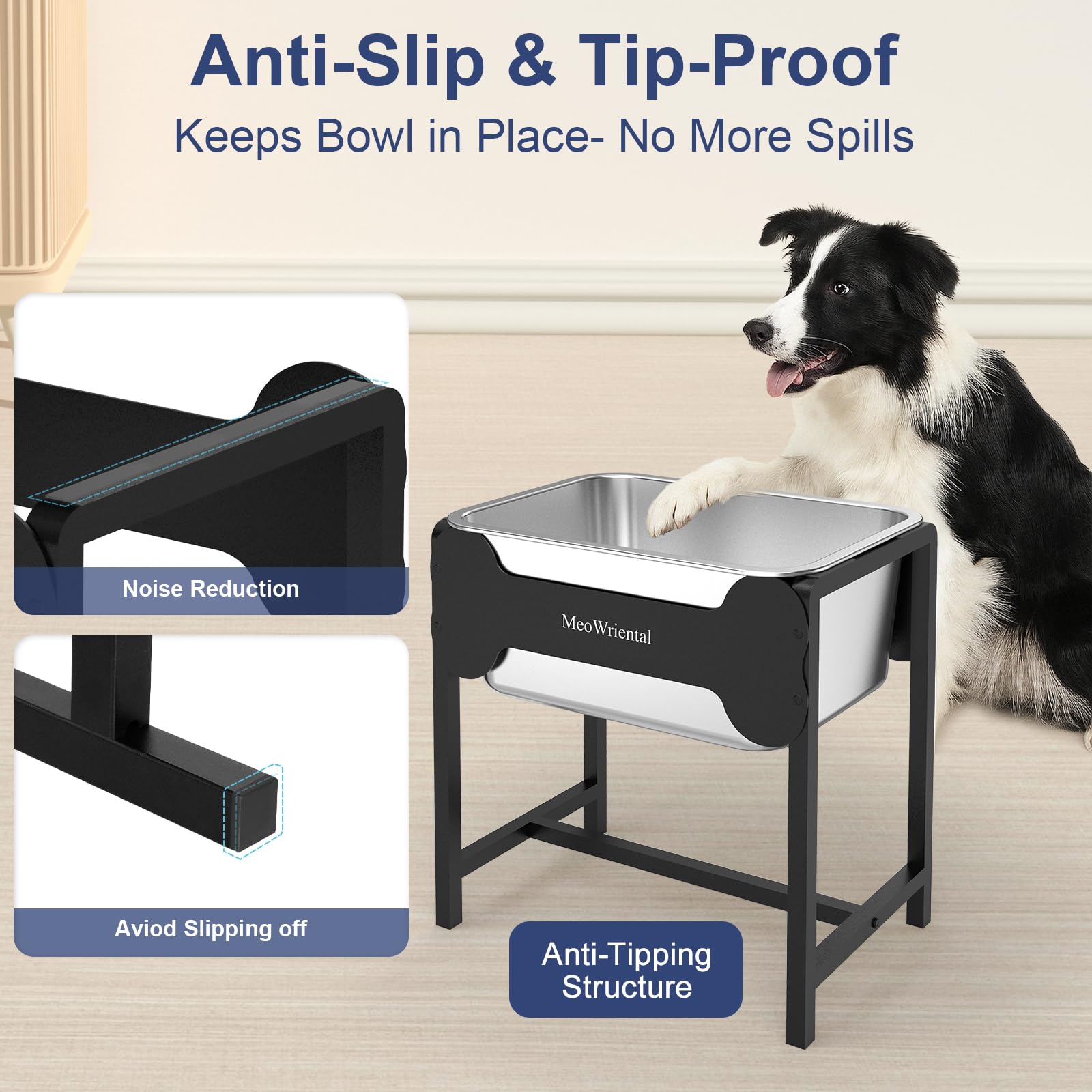 MeoWriental large-capacity water bowl ideal for multi-dog homes