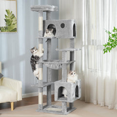 Meowrista 72inch cat tree top bed—spacious lounging for large cats.