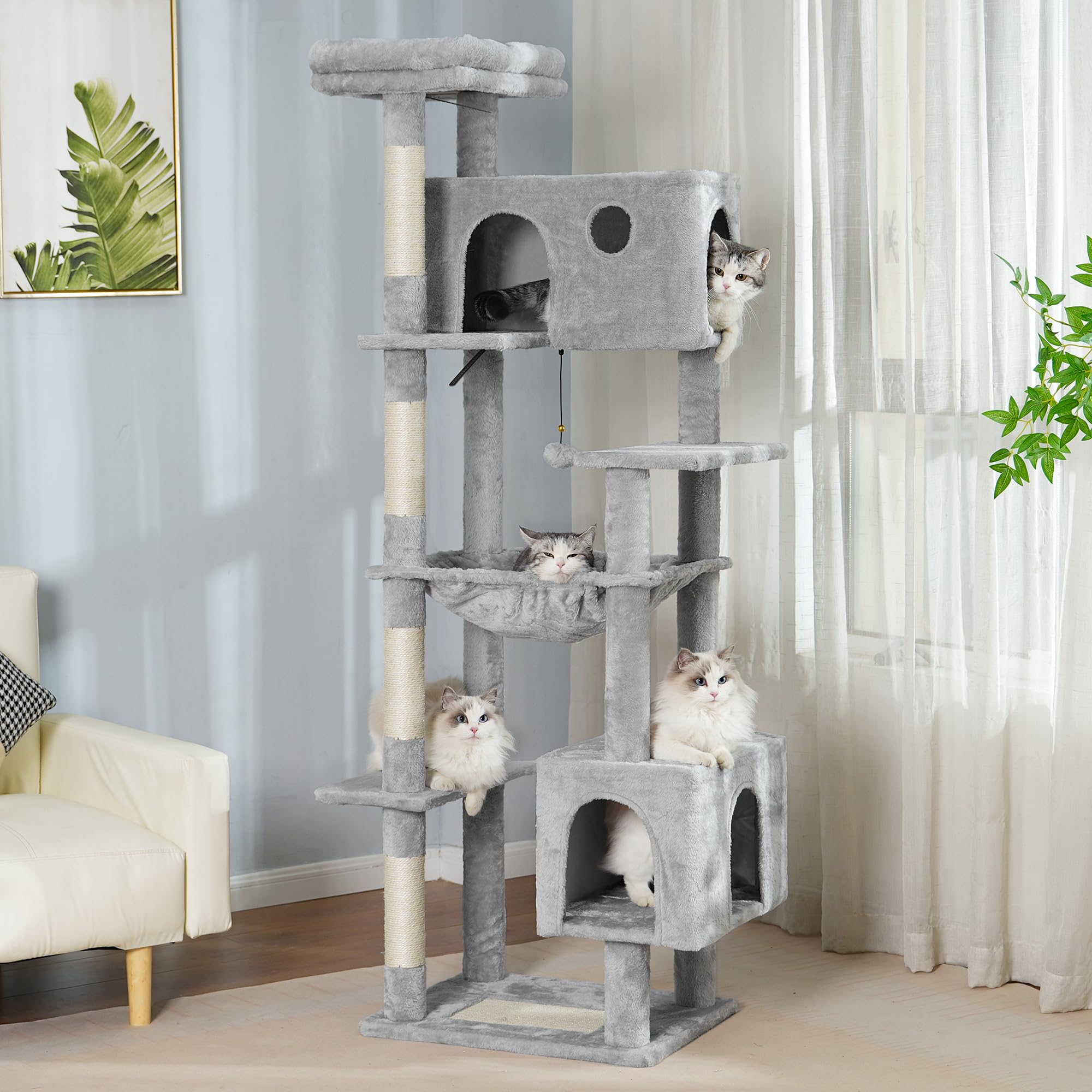 Meowrista cat tree easy-assembly tools—clear setup with included hardware.