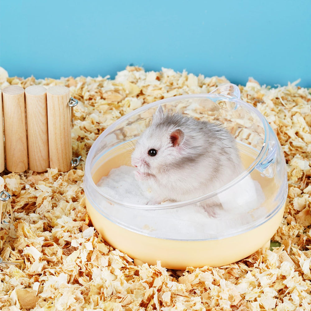 Meow&Woof 6.5-inch sandbox bath fits many cages.