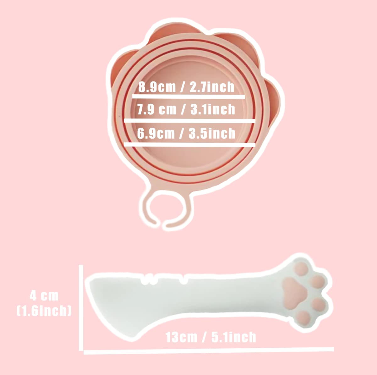 Meow&Woof silicone can cover demonstrates BPA-free safety and reusable design.