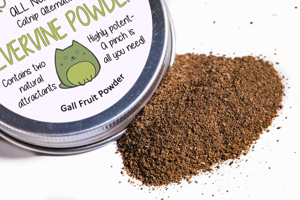 Meowy Janes silvervine granules close-up highlighting natural texture for play
