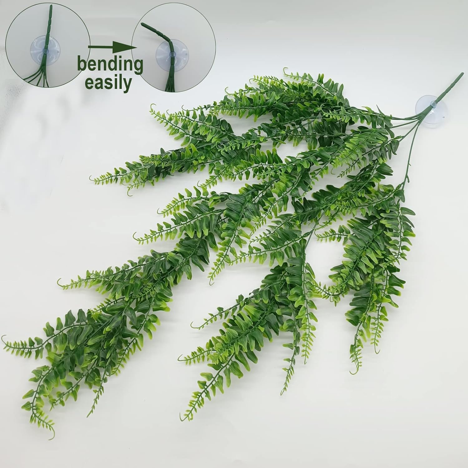 MEPHAN reptile plants suction cups securely attach to terrarium walls