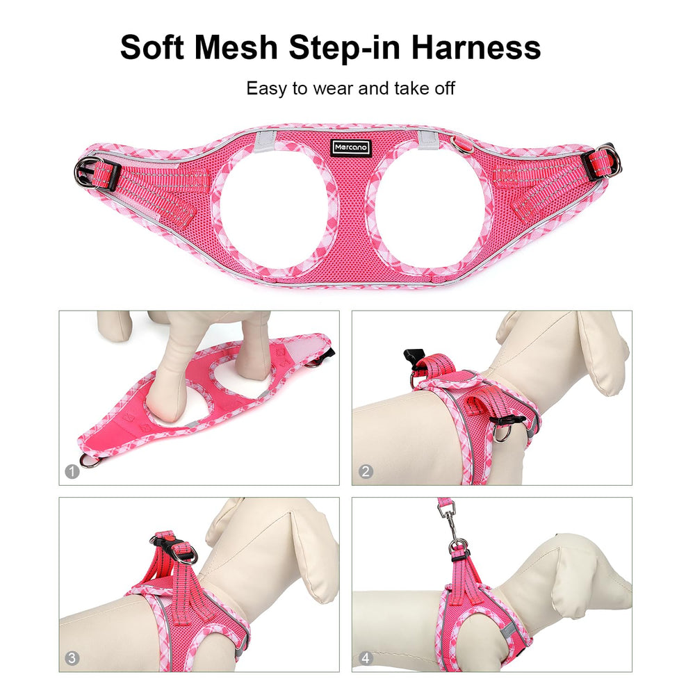 Mercano harness with ID tag clip and LED light attachment