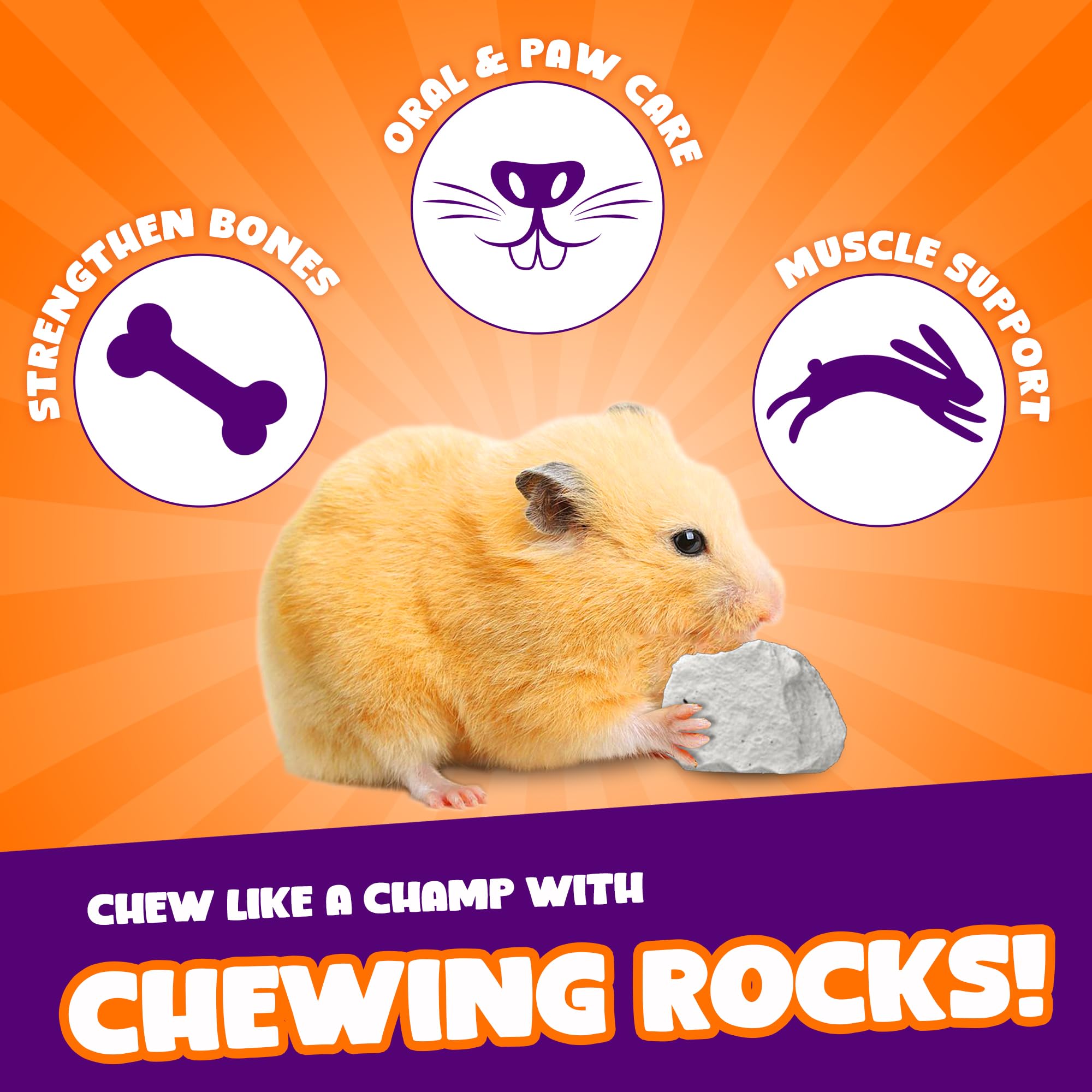Meric CoCoo grinding stone in paw demonstrates easy handling during play.