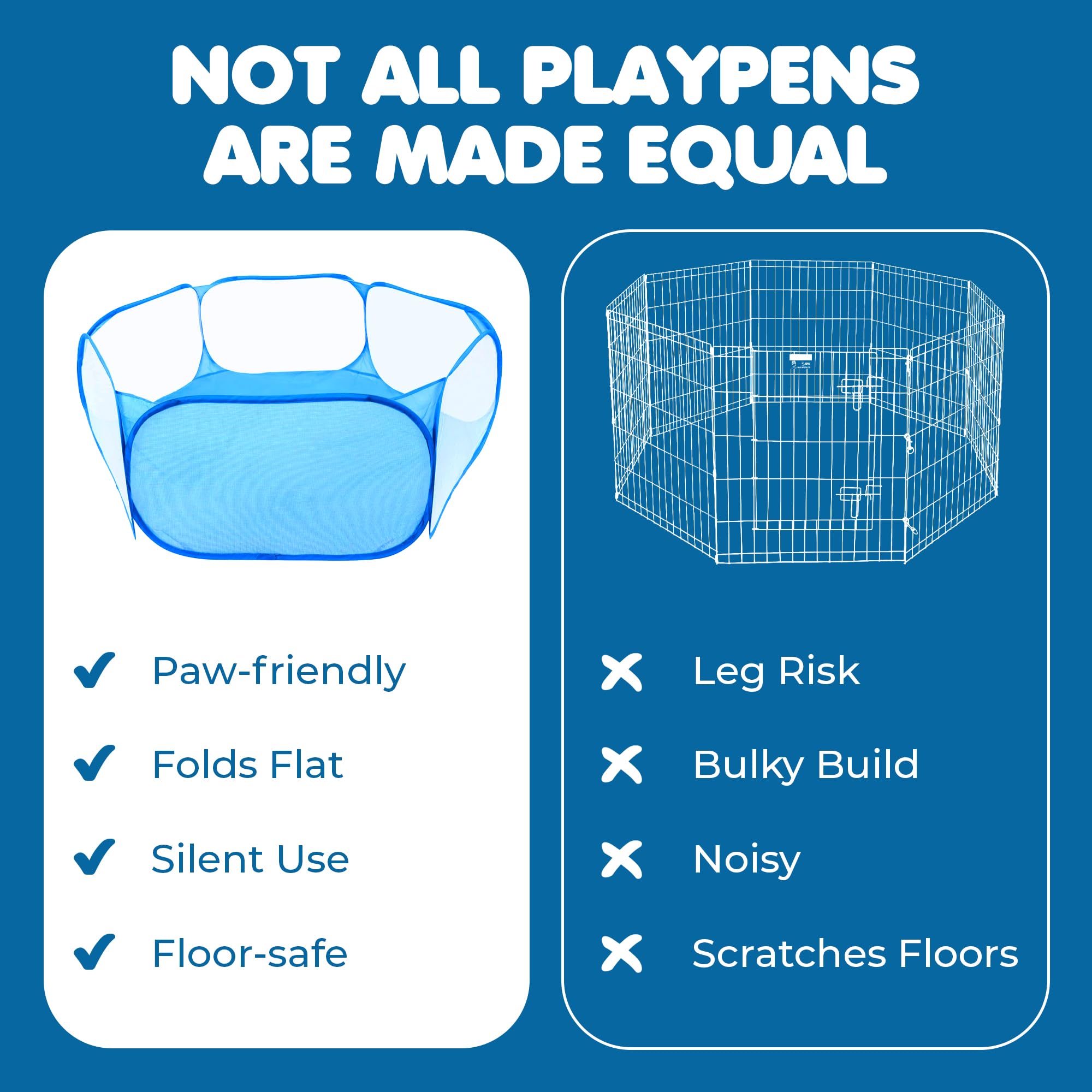 Meric CoCoo playpen helps pets exercise and explore safely.