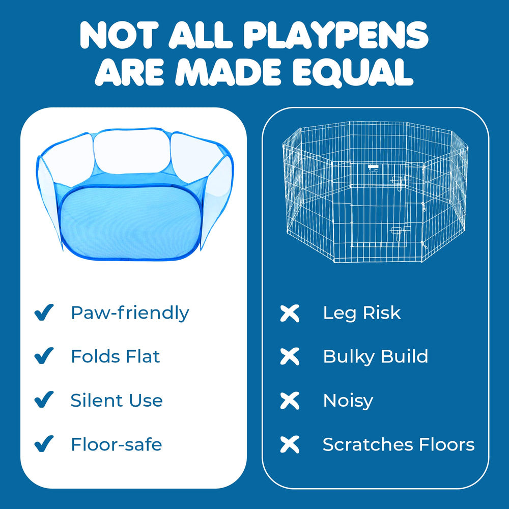 Meric CoCoo playpen helps pets exercise and explore safely.