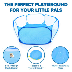 Meric CoCoo playpen water-resistant floor protects carpets during play sessions.
