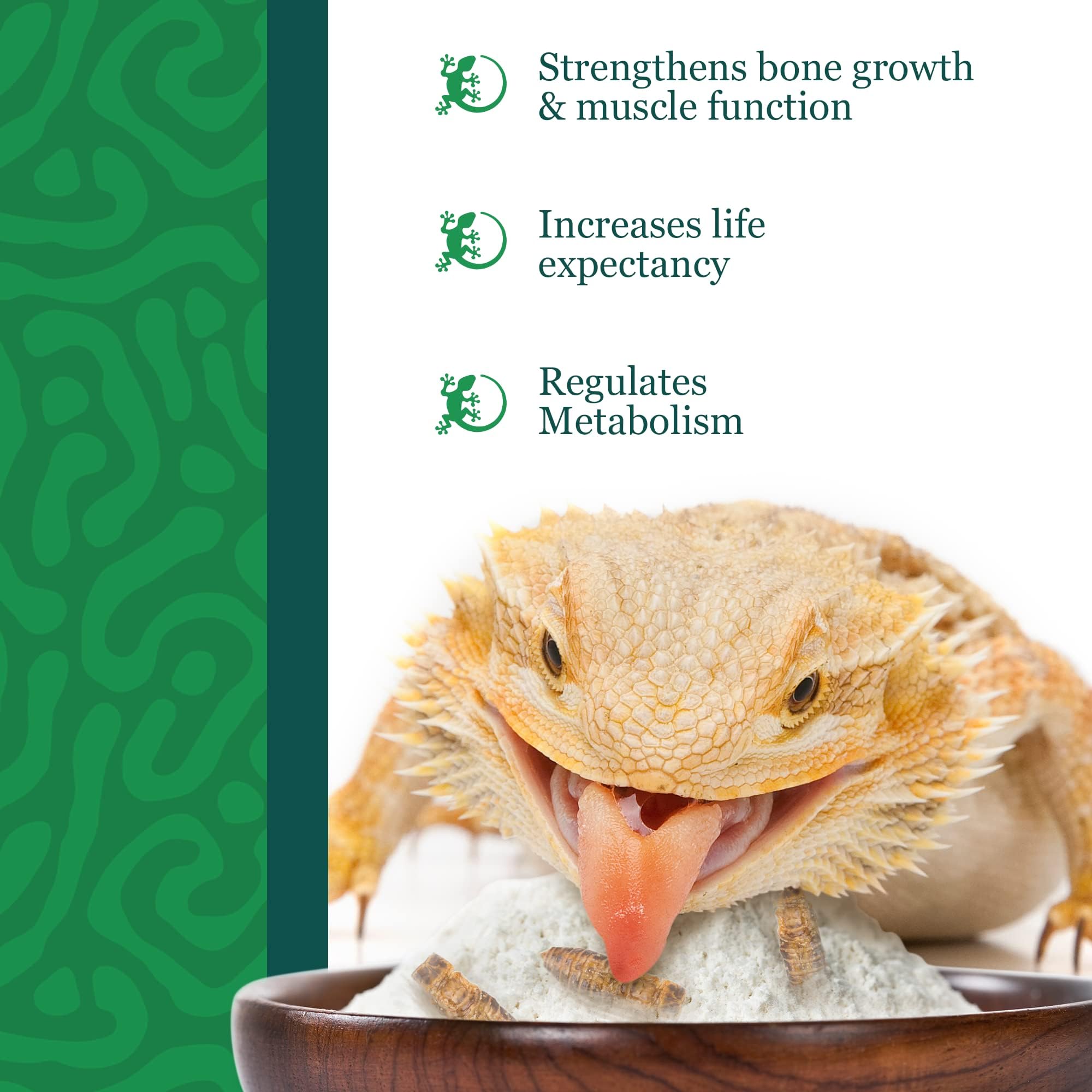 Meric CoCoo leopard-gecko-dust calcium powder supports daily nutrition.