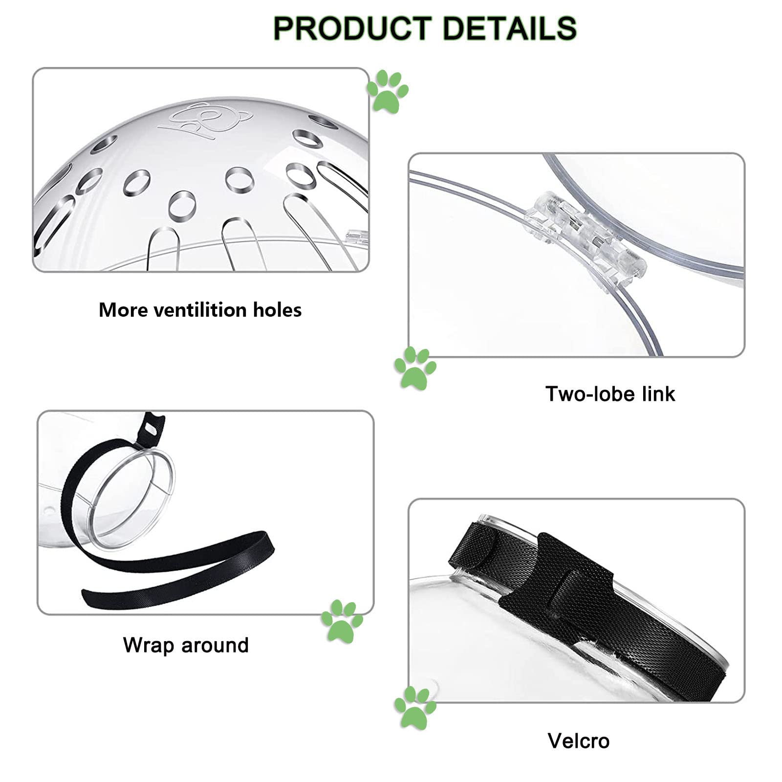 Merkaunis cat muzzle easy-on-off velcro closure simplifies fitting during baths.