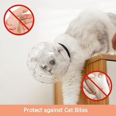 Merkaunis upgraded cat muzzle lightweight design offers comfortable wear during long grooming sessions.
