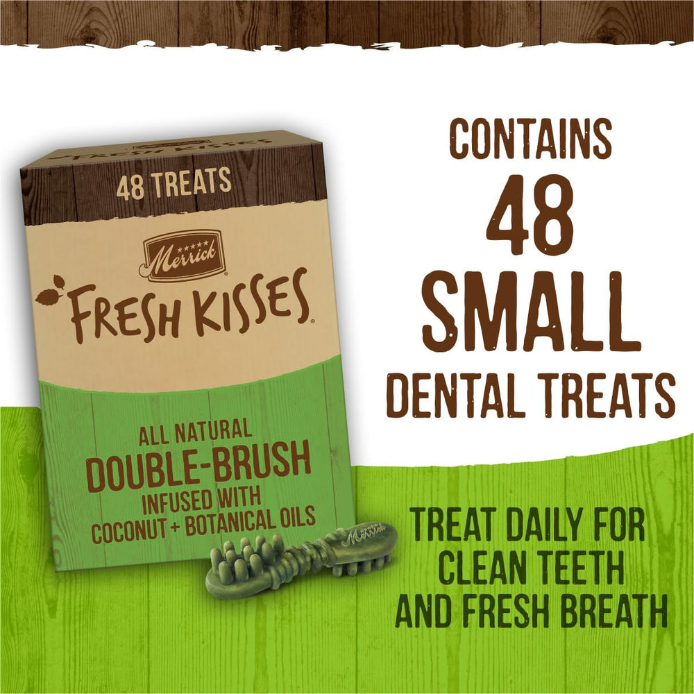 Merrick Fresh Kisses 36-count box shown for daily use.