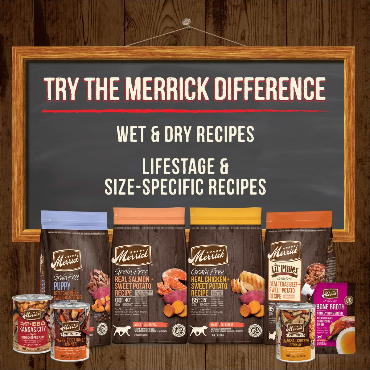 Merrick Power Bites L-carnitina para metabolismo saludable
