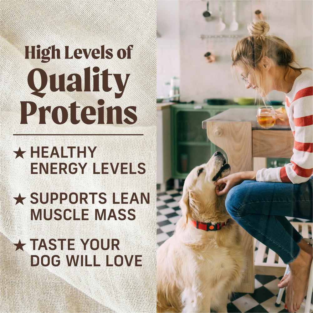 Merrick Puppy Plate usa-facility showcases domestic production pride.