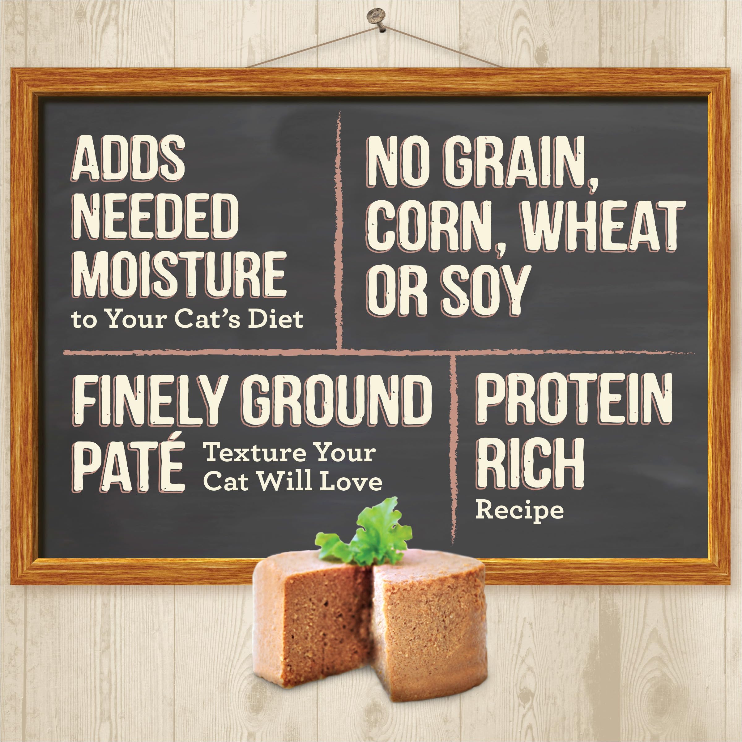 Merrick Purrfect Bistro chicken pate canned image highlights portioned 3 oz servings for easy meals.