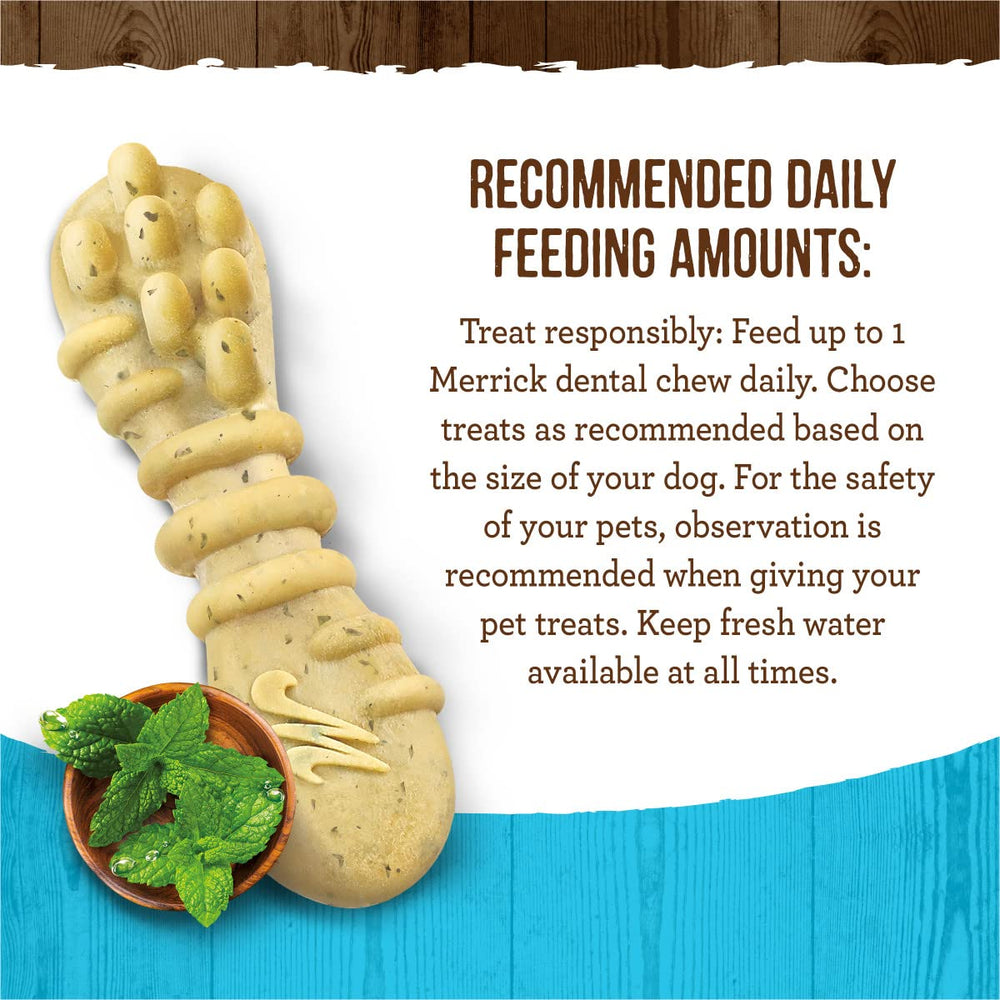 Merrick Fresh Kisses soft dental chews ideal for small dogs.