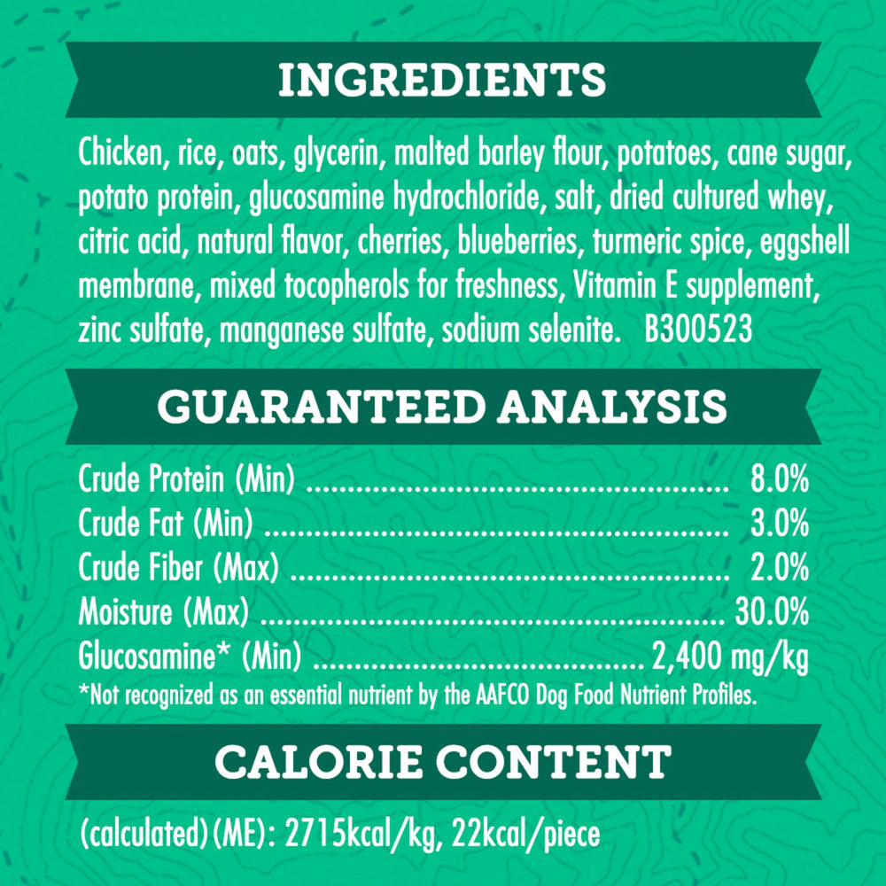 Merrick Zuke’s hip and joint treats crafted in the USA with quality ingredients.