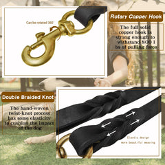 Meruogkar 6ft leash length ideal for training, walking, and everyday use