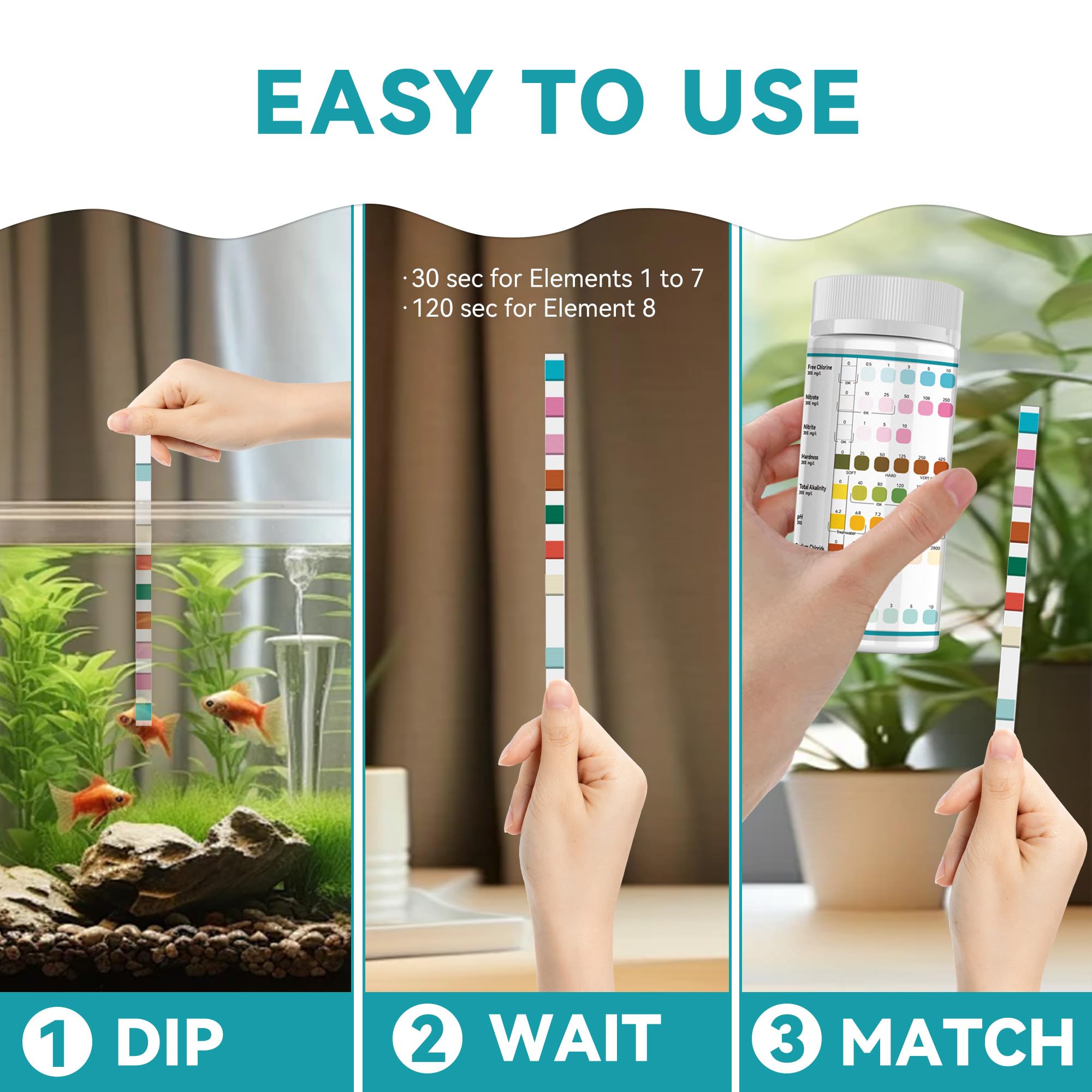 Merydi strips used in freshwater and saltwater setups for monitoring