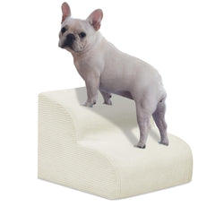 Mesa Lemon dog stairs 2-step on sofa helping small dogs reach furniture comfortably
