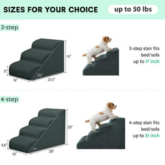 Mesa Lemon dog stairs two-step reach closeup for car and sofa access