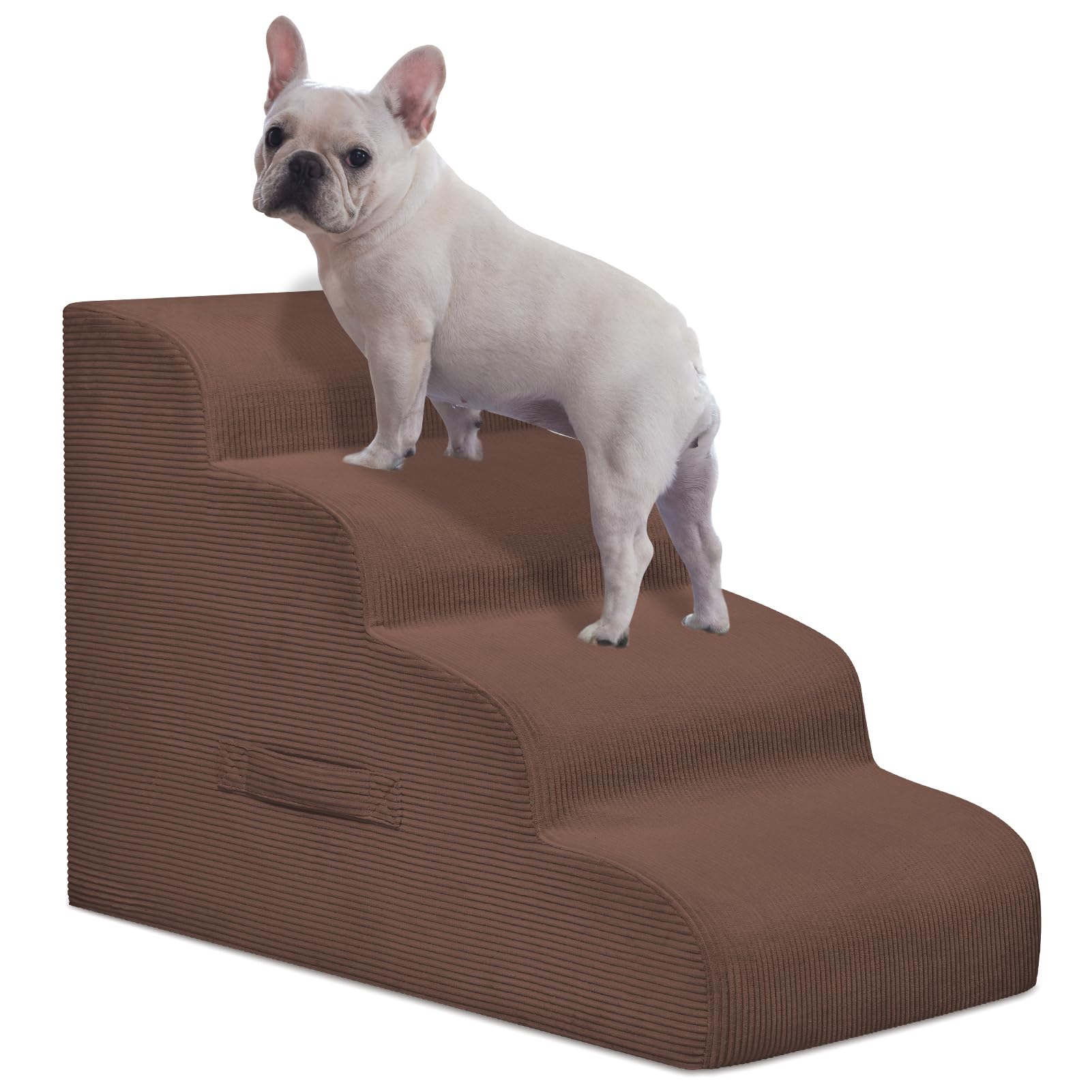 Mesa Lemon Dog Steps four-step coffee setup provides a stable platform for safe bed access