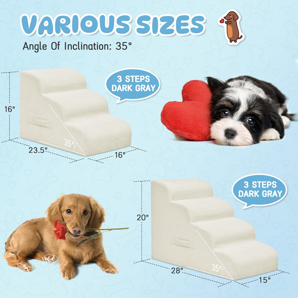 Mesa Lemon Dog Steps non-slip-bottom emphasizes secure grip during use