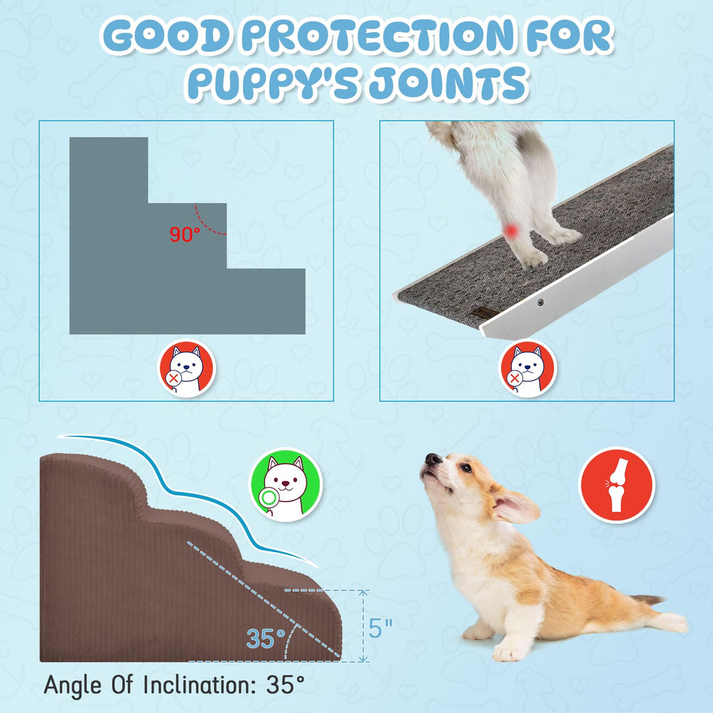 Mesa Lemon Dog Steps on-sofa-use shows pet-friendly access on couches