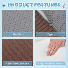 Mesa Lemon Dog Steps waterproof-cover demonstrates easy cleaning and durability