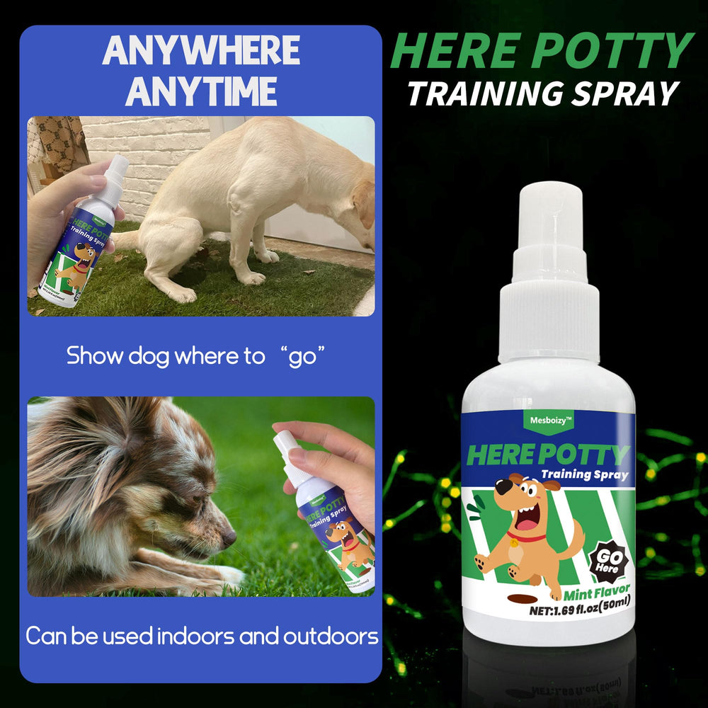 Mesboizy Not Here spray bottle cues pets to avoid restricted zones gently