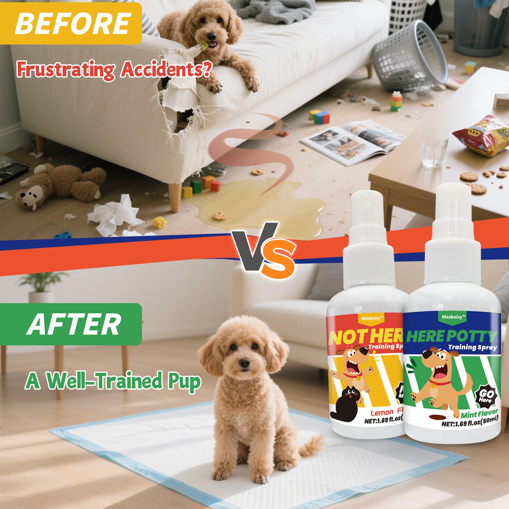 Mesboizy puppy training spray Here Potty aids faster establishment of preferred potty spots