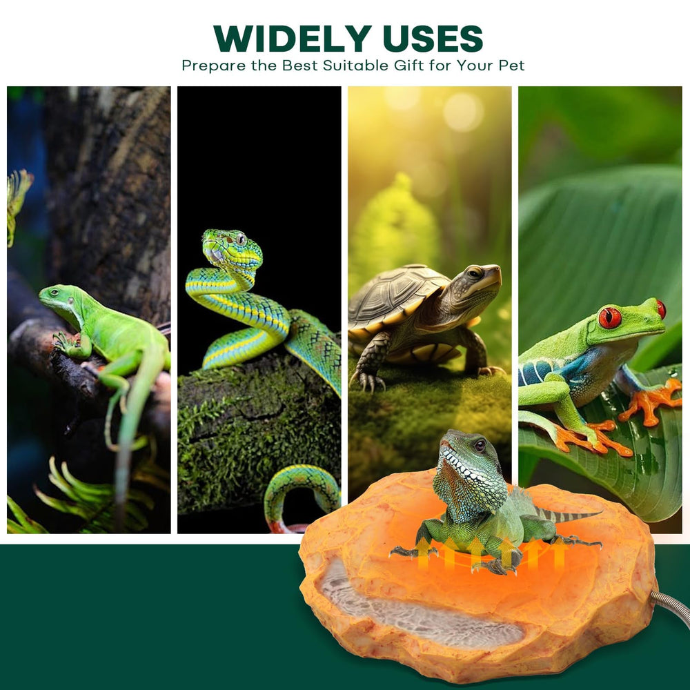 MECESOR heat rock suitable for snakes, lizards, turtles, and more.