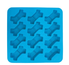 Messy Mutts tray 9x9 blue-green for easy bake-and-freeze treats.