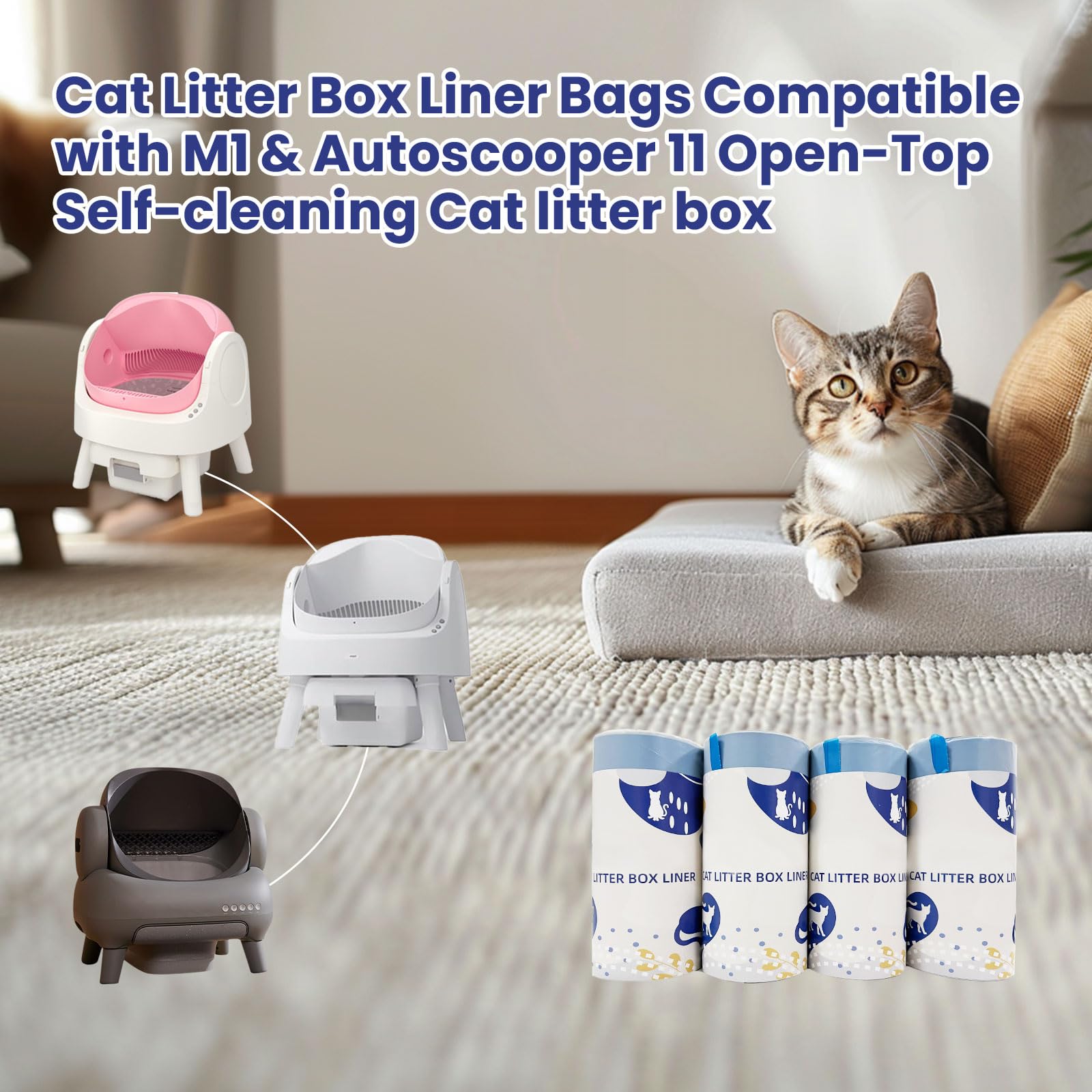 Mestrol dual-pull-seal liner demonstrates touchless waste sealing for hygienic scooping.