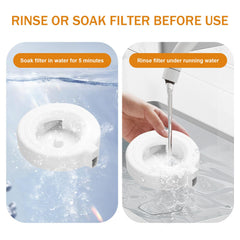 mestrol replacement filter pack unboxing demonstrates quick DIY substitution for pet fountain