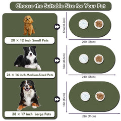 METEOROCK pet feeding mat easy-clean surface simplifies quick wipe-down after meals