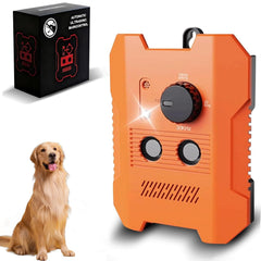 Methill Barkguard Pro front view showing compact design with LED indicator.