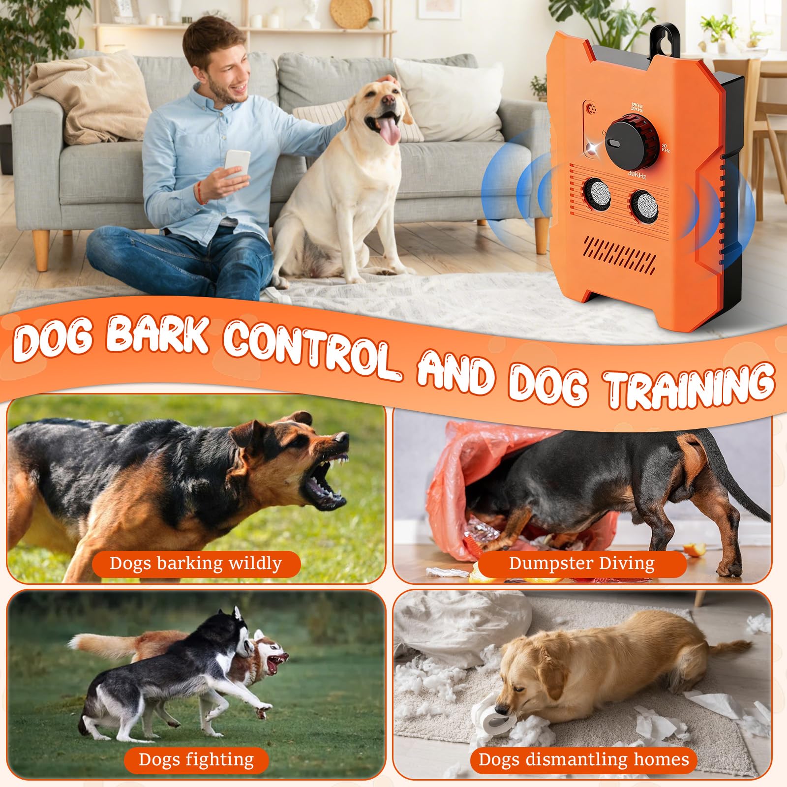 Methill Barkguard Pro outdoors near entrance for calm entry.