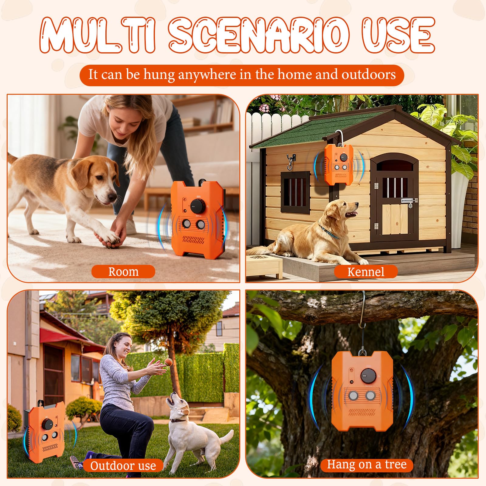 Methill Barkguard Pro ultrasonic emitter protects indoor outdoor spaces.