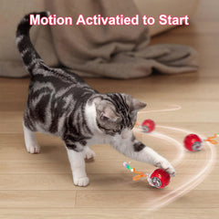 Metiya cat toy ball four tail accessories included for versatile play.