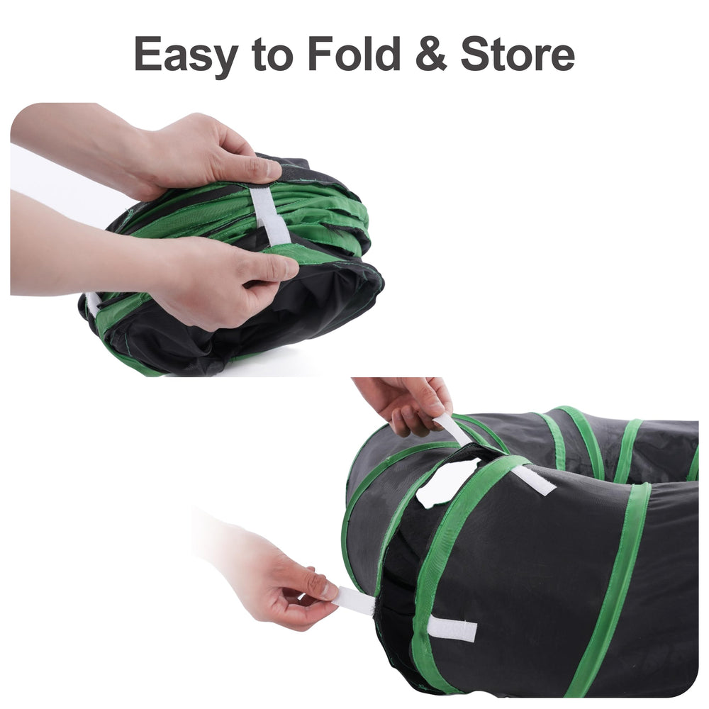 Metiya Interactive Cat Tunnel in action for solo or multi-cat hide-and-seek fun.