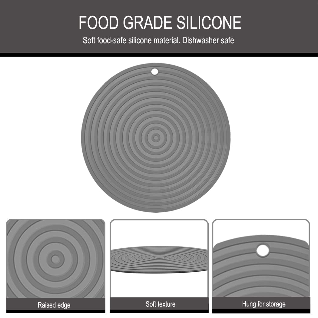Metopets space-saving round mat design for compact feeding stations.