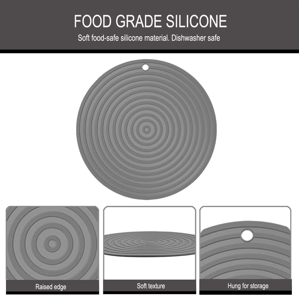Metopets space-saving round mat design for compact feeding stations.