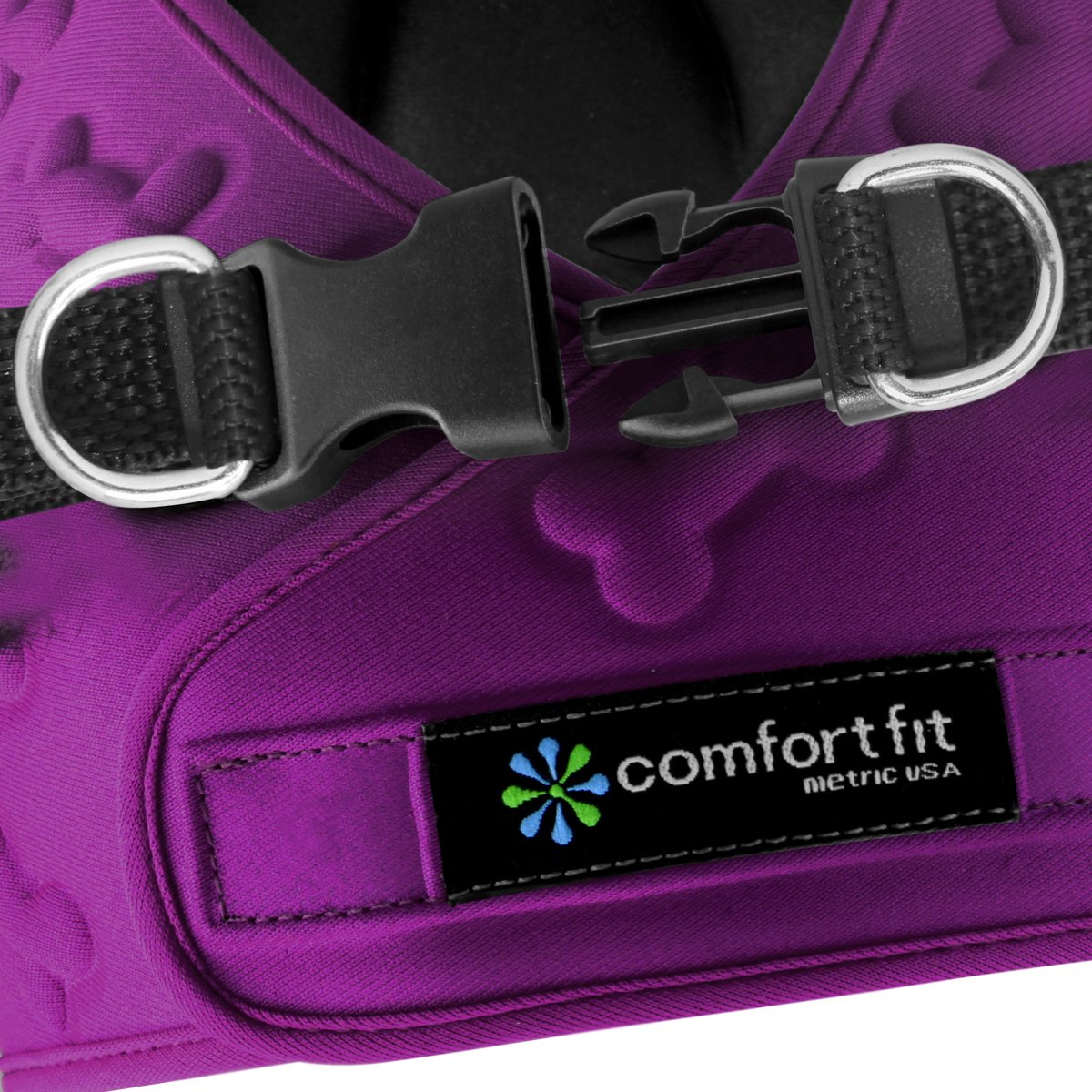 Metric USA Comfort Fit harness reflective accents for evening visibility