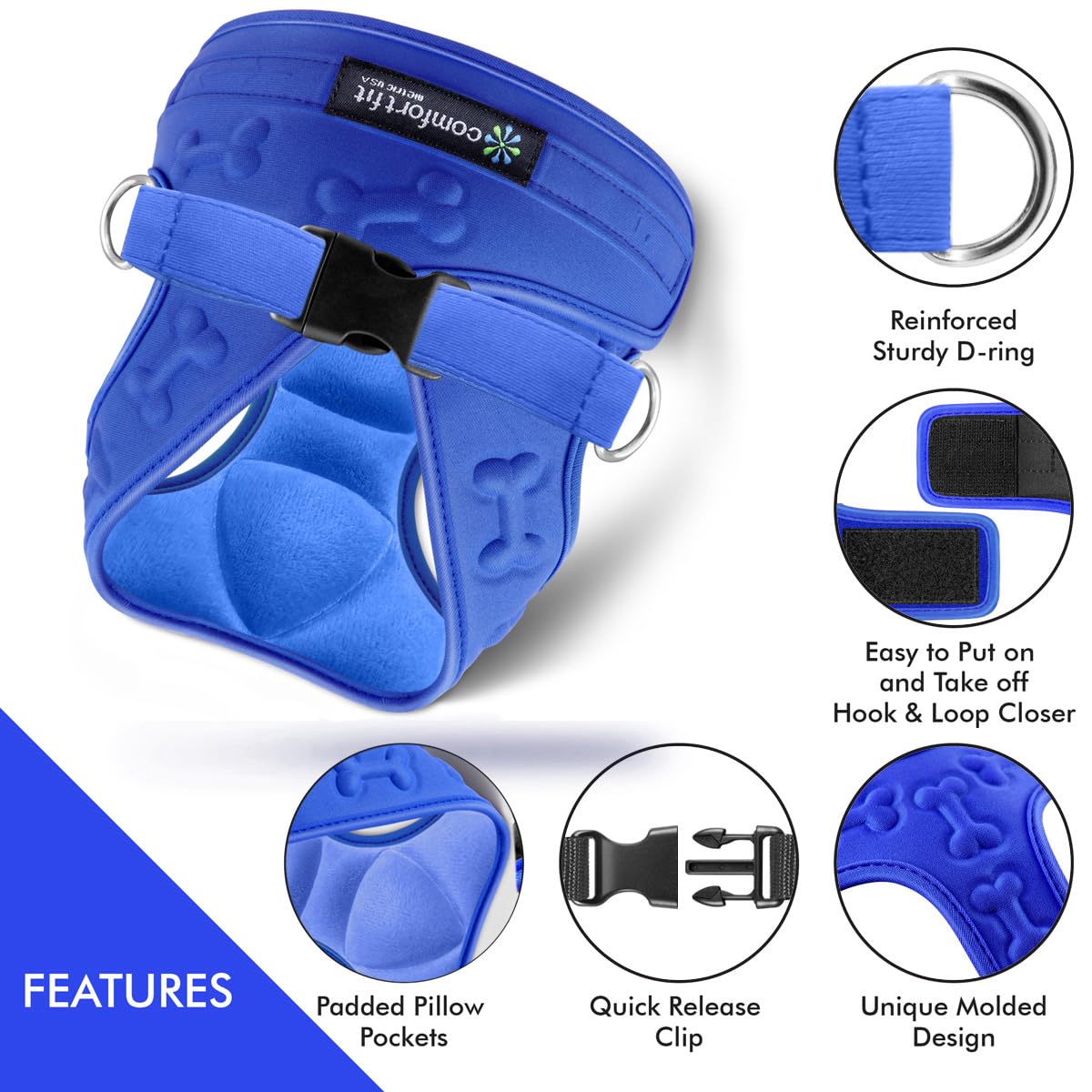 Metric USA small dog fit harness designed for compact breeds.