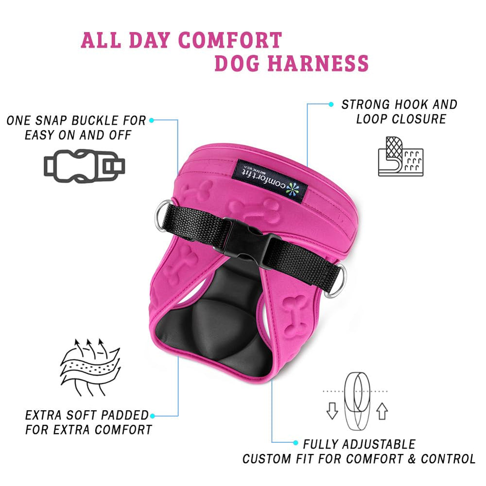 Metric USA Soft padded dog harness keeps your pet comfortable on outings.
